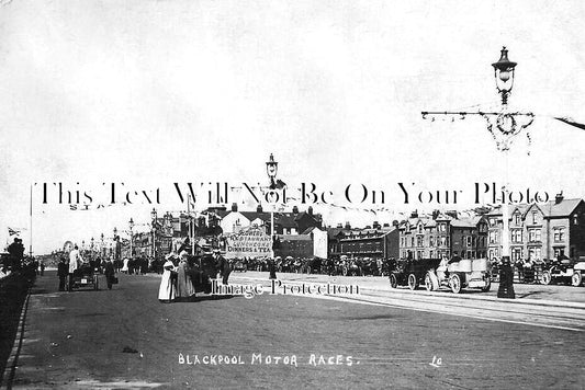 LA 5516 - Blackpool Motor Races, Lancashire c1905