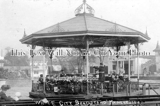 LA 552 - Bandstand, White City, Manchester, Lancashire c1911