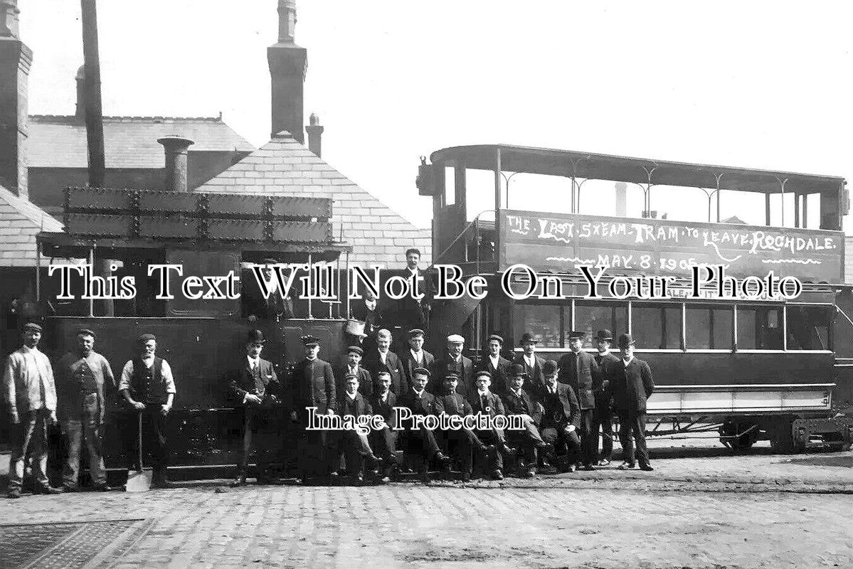 LA 5520 - Last Steam Train To Leave Rochdale For Littleborough 1905