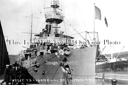 LA 5529 - French Navy Crusier Jeanne L Arc Visit To Liverpool 1926