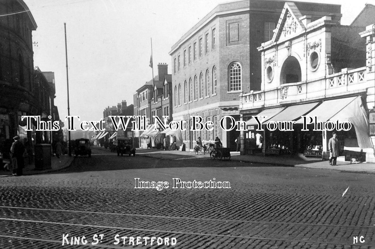 LA 557 - King Street, Stretford, Manchester, Lancashire c1934