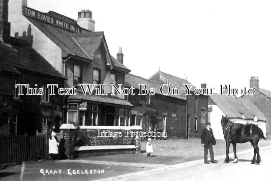 LA 5593 - The White Bull Hotel, Great Eccleston, Lancashire c1909