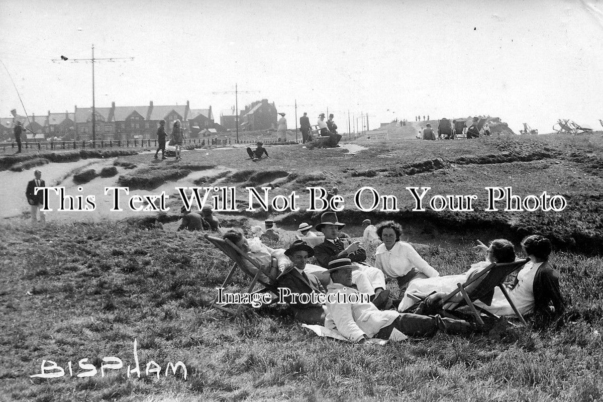 LA 56 - Picnic On Sand Dunes, Bispham, Blackpool, Lancashire c1910