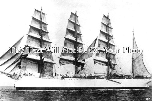 LA 5677 - 4 Masted Barque, Lancashire c1907