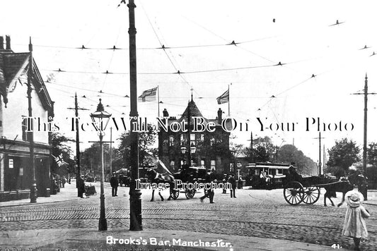 LA 5695 - Brooks Bar, Manchester, Lancashire c1913