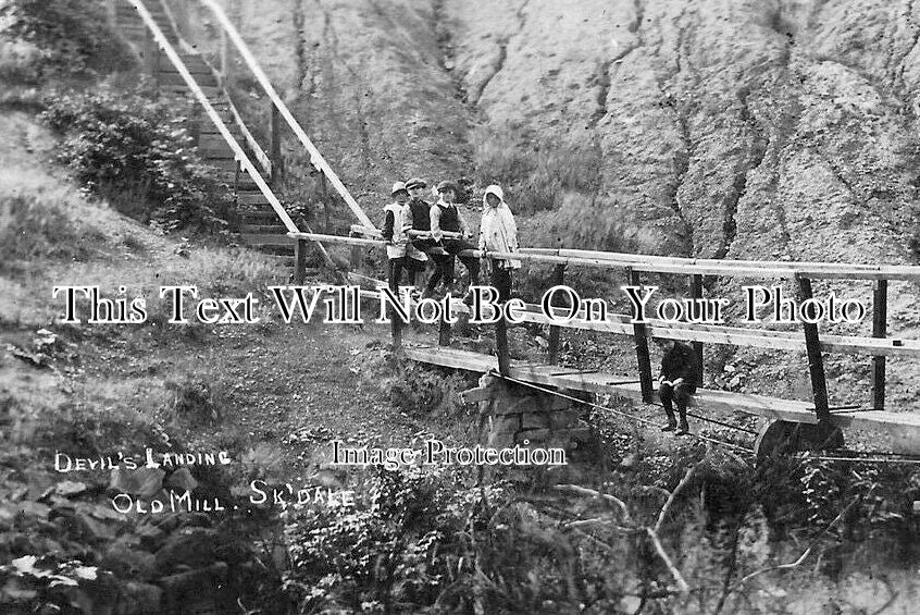 LA 5714 - Devils Landing, Old Mill, Skelmersdale, Lancashire c1916