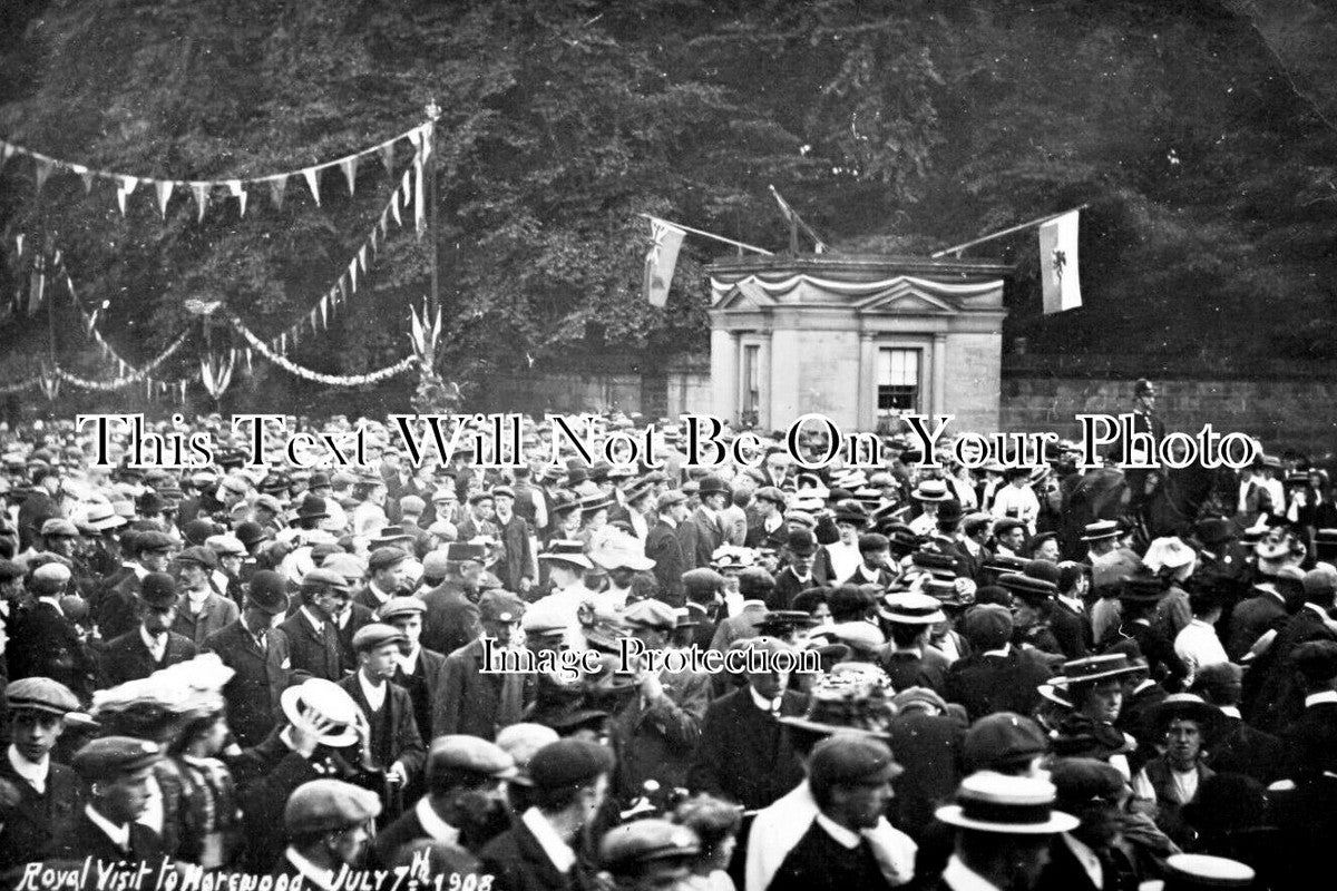 LA 5726 - Royal Visit To Harewood, Leeds, Yorkshire 1908