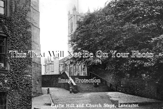 LA 5772 - Castle Hill & Church Steps, Lancaster, Lancashire