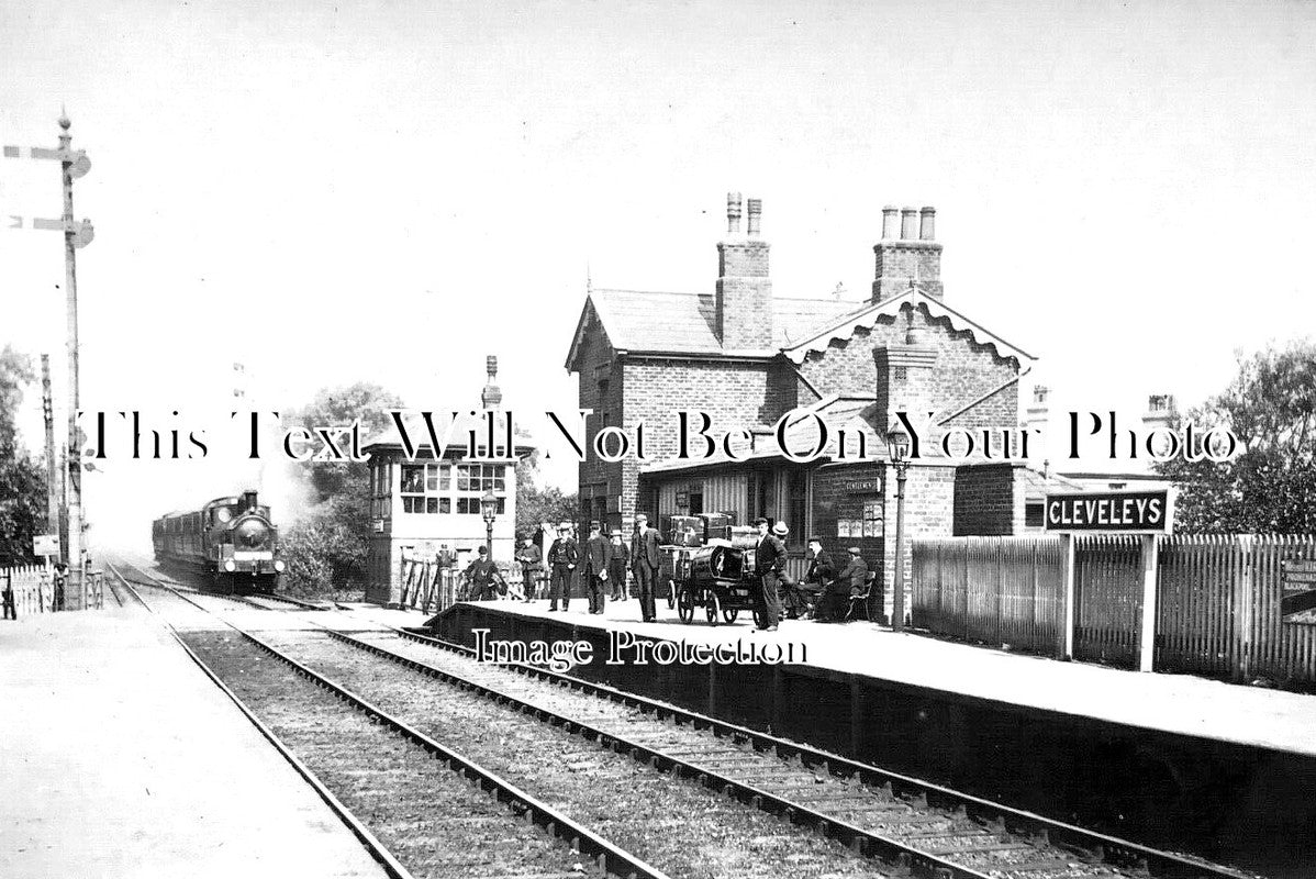 LA 5783 - Cleveleys Thornton Railway Station, Lancashire c1910