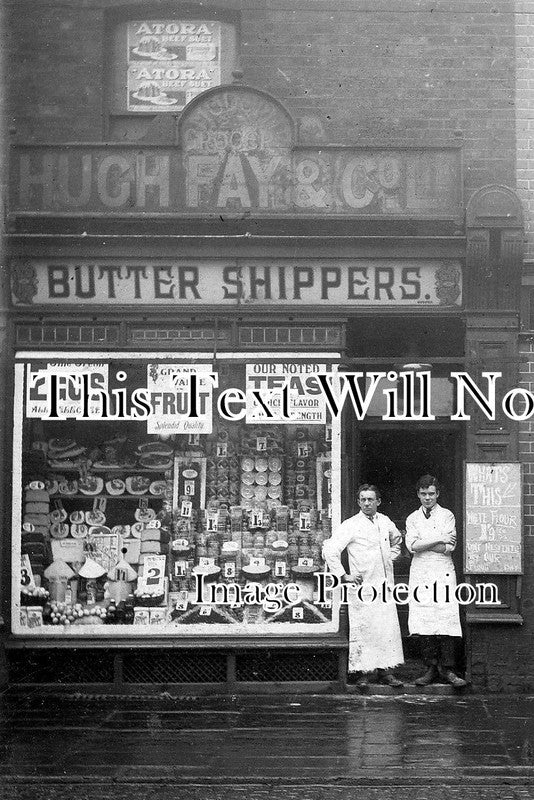 LA 582 - Hugh Fay & Co, Grocery Shopfront, Ashton New Road, Beswick, Lancashire