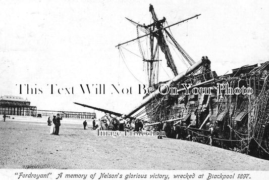 LA 5839 - Fordroyant Shipwreck At Blackpool, Lancashire 1897