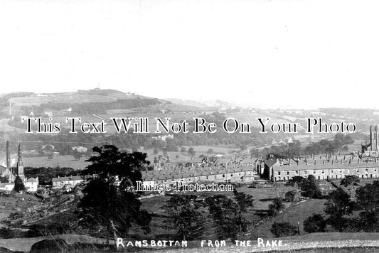 LA 5845 - Ramsbottom From The Rake, Lancashire