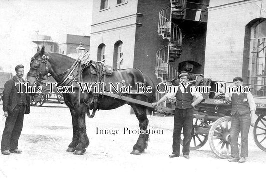 LA 5858 - Manchester Corporation Horse & Cart, Lancashire
