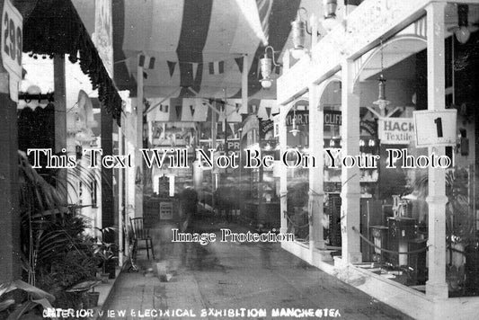 LA 5872 - Interior Of Electrical Exhibition, Manchester, Lancashire c1908