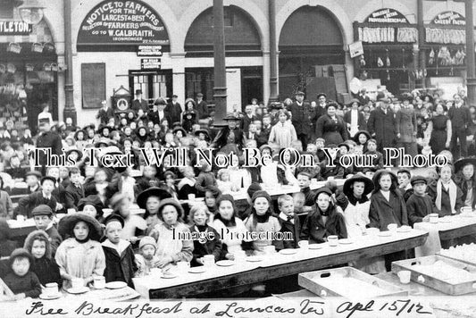 LA 5893 - Free Breakfast At Lancaster, Lancashire 1912