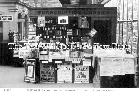 LA 5907 - WH Smith Bookstall, Fleetwood Railway Station , Lancashire