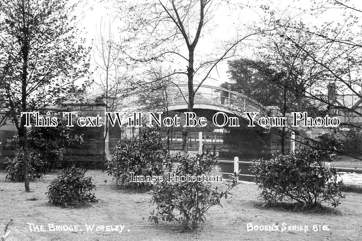 LA 5930 - The Bridge, Worsley, Manchester, Lancashire c1910