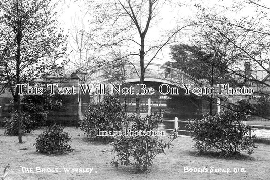 LA 5930 - The Bridge, Worsley, Manchester, Lancashire c1910