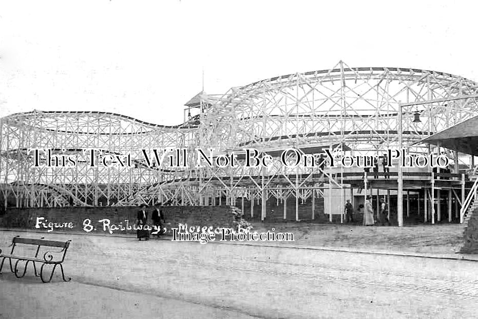 LA 5946 - Figure 8 Railway, Morecambe Fairground, Lancashire c1908