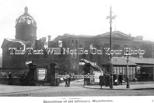 LA 5959 - Demolition Of Old Infirmary, Manchester, Lancashire c1910