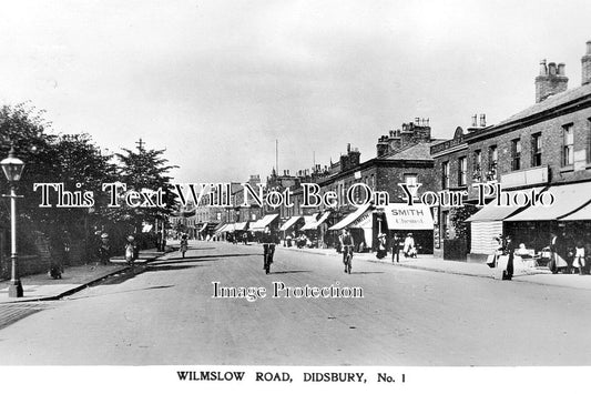 LA 6013 - Wilmslow Road, Didsbury, Manchester, Lancashire c1909