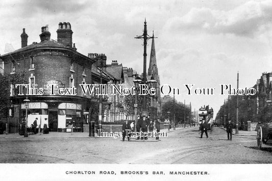 LA 6020 - Chorlton Road, Brooks Bar, Manchester, Lancashire c1912