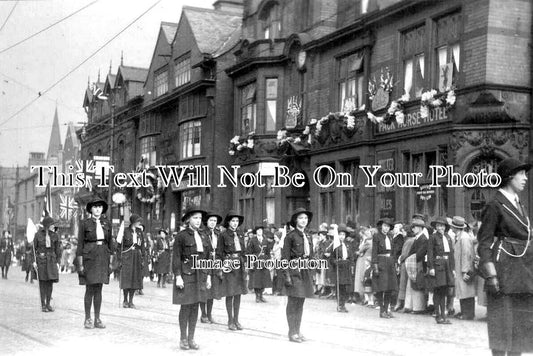 LA 6063 - Girl Guide Procession, Levenshulme, Lancashire 1937