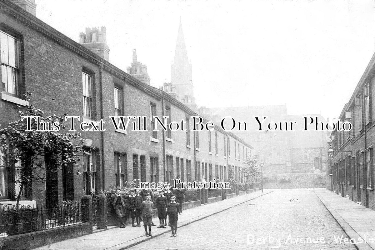 LA 6068 - Derby Avenue, Weaste, Salford, Manchester, Lancashire c1908