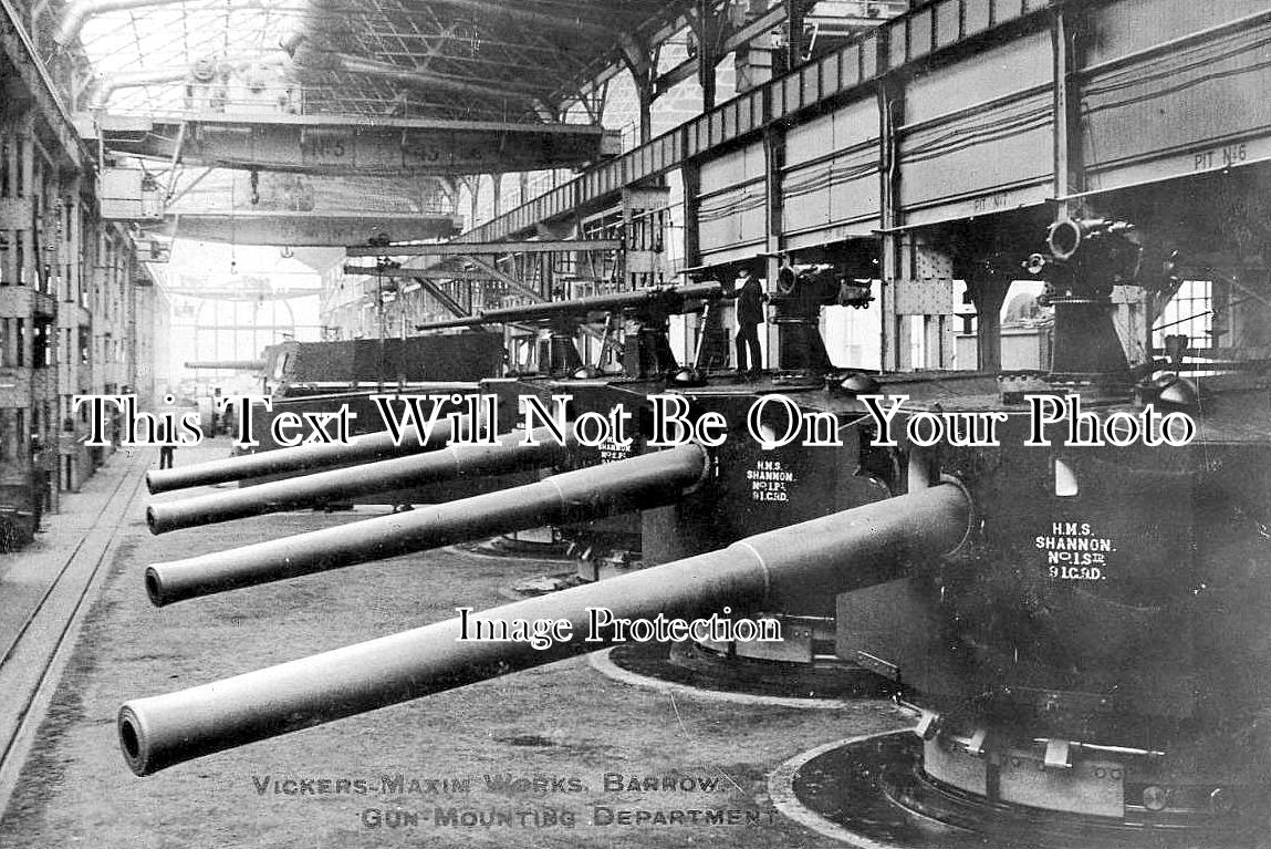 LA 6144 - Vickers Maxim Works Gun Mounting, Barrow, Lancashire c1907