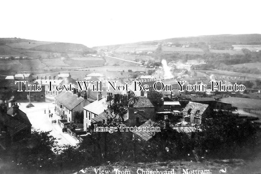 LA 6179 - View From Churchyard, Mottram, Lancashire c1938