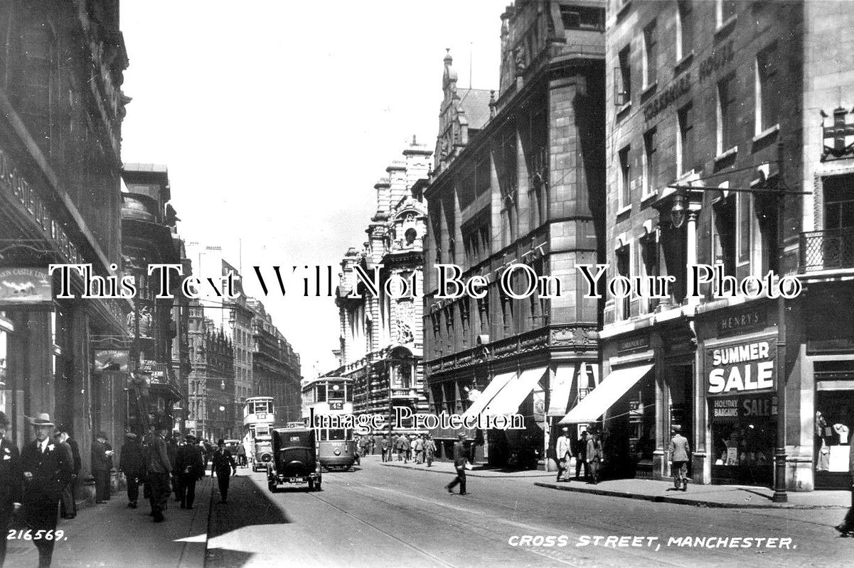 LA 6246 - Cross Street, Manchester, Lancashire c1939