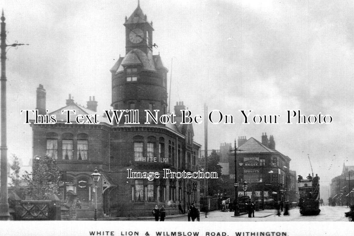 LA 6259 - The White Lion Inn Pub, Wilmslow Road, Withington c1918