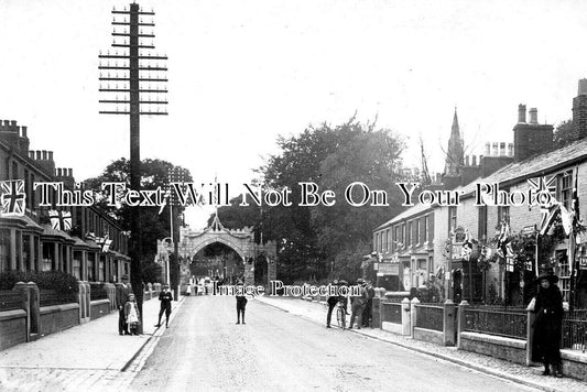 LA 6294 - Coronation Arch, Kirkham, Lancashire c1911