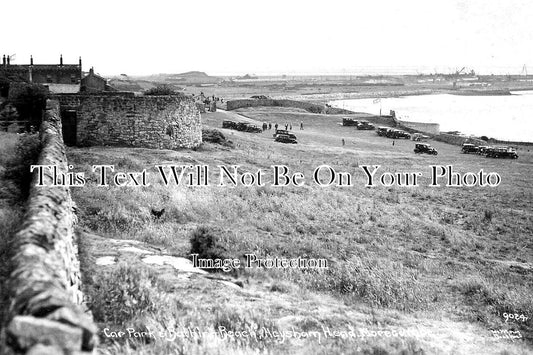 LA 6321 - Car Park & Bathing Beach, Heysham Head, Lancashire c1936