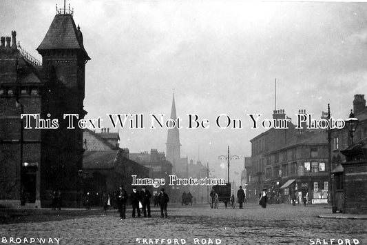 LA 633 - Trafford Road Broadway, Salford, Greater Manchester, Lancashire c1910