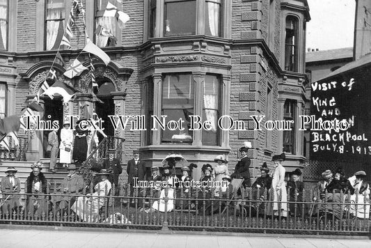 LA 6336 - Visit Of King & Queen, Blackpool, Lancashire 1913