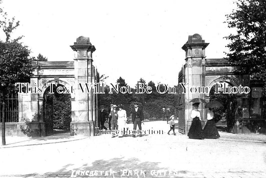 LA 6344 - Lancaster Park Gates, Lancashire