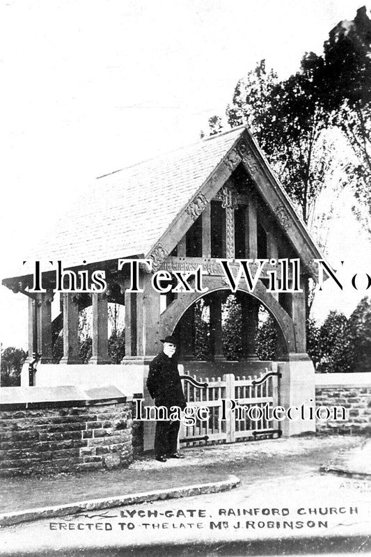 LA 6353 - Lych Gate, Rainford Church, Lancashire