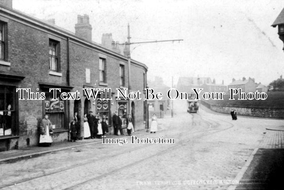 LA 639 - Doffcocker Tram Terminus, Bolton, Lancashire c1906