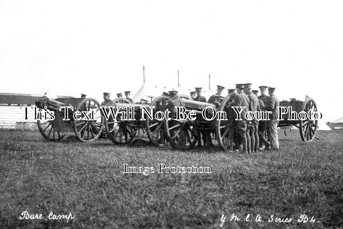 LA 6409 - Bare Military Camp, Artillery, Morecambe, Lancashire c1909