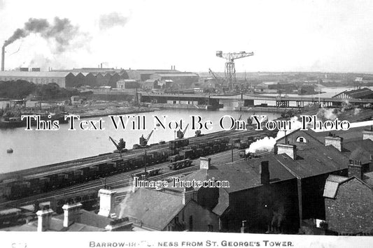 LA 6432 - Barrow In Furness From St Georges Tower, Lancashire