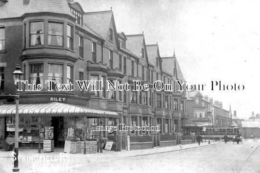 LA 6434 - Springfield Road, Blackpool, Lancashire c1910