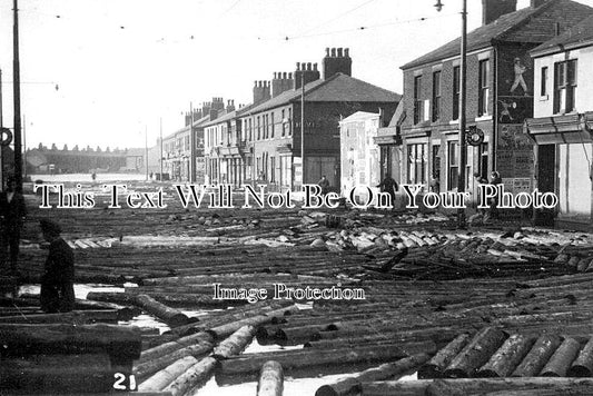 LA 6446 - Great Storm, Flood At Fleetwood, Lancashire 1927