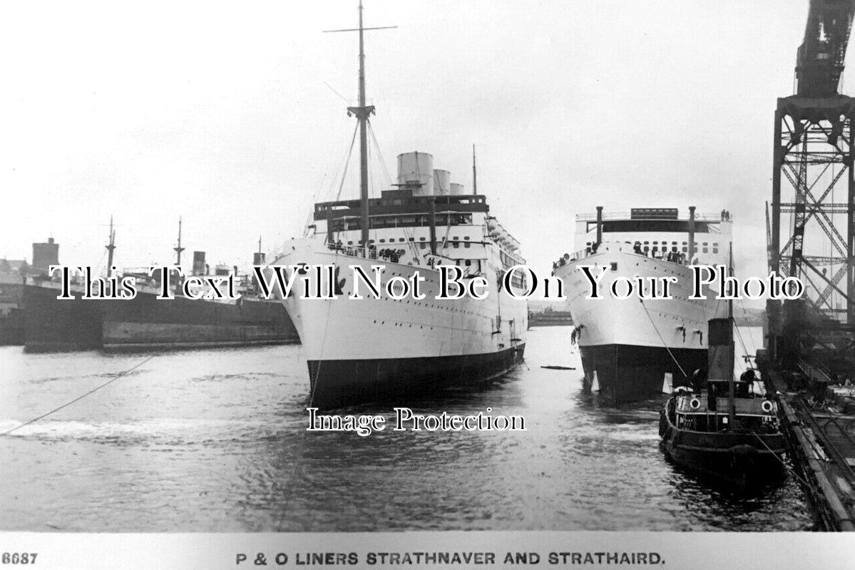 LA 6454 - P&O Liners Strathnaver & Strathaird, Lancashire