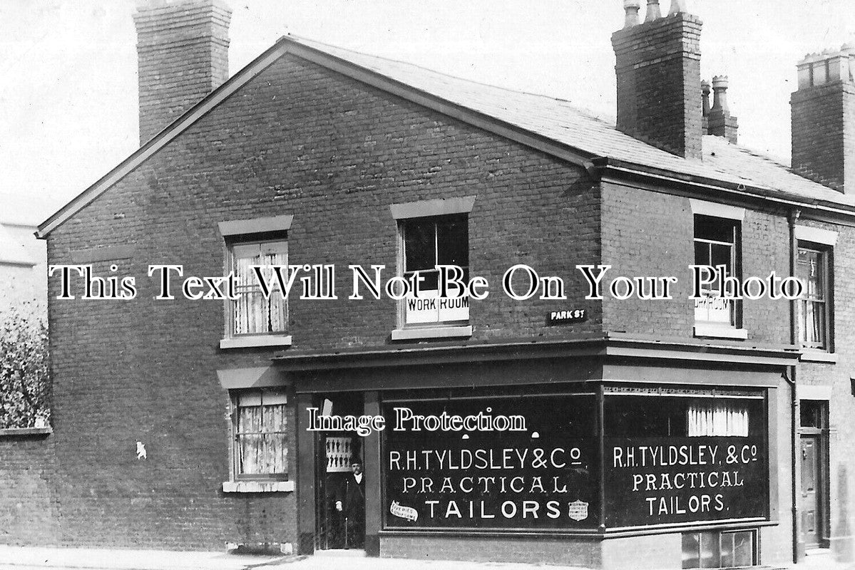 LA 6468 - RH Tyldsley Tailors Shop, Park Street, Farnworth, Bolton c1904