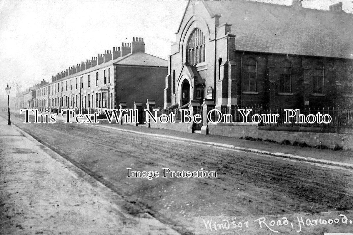 LA 6472 - Windsor Road, Harwood, Blackburn, Lancashire c1905