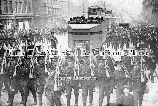 LA 6484 - Liverpool Strike, Armoured Car, Lancashire