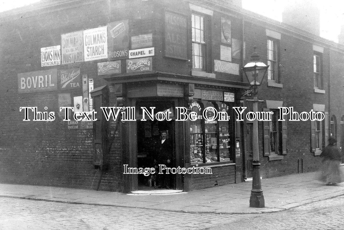 LA 649 - Clayton Post Office, Chapel Street, Manchester, Lancashire c1907