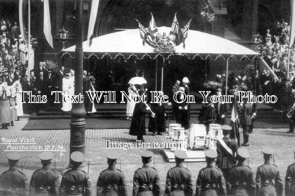 LA 6495 - King George V Royal Visit, Manchester, Lancashire 1934