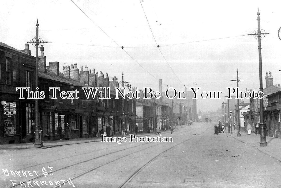 LA 6513 - Market Street, Farnworth, Lancashire c1920